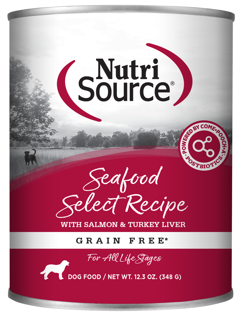 NutriSource Grain-Free Seafood Select Recipe Wet Dog Food 13oz