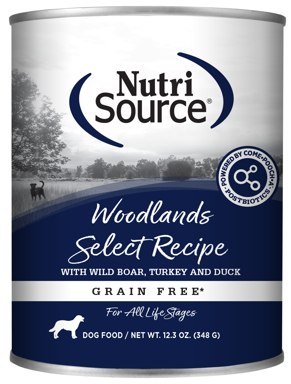 NutriSource Grain-Free Woodland Select Recipe Wet Dog Food 13oz