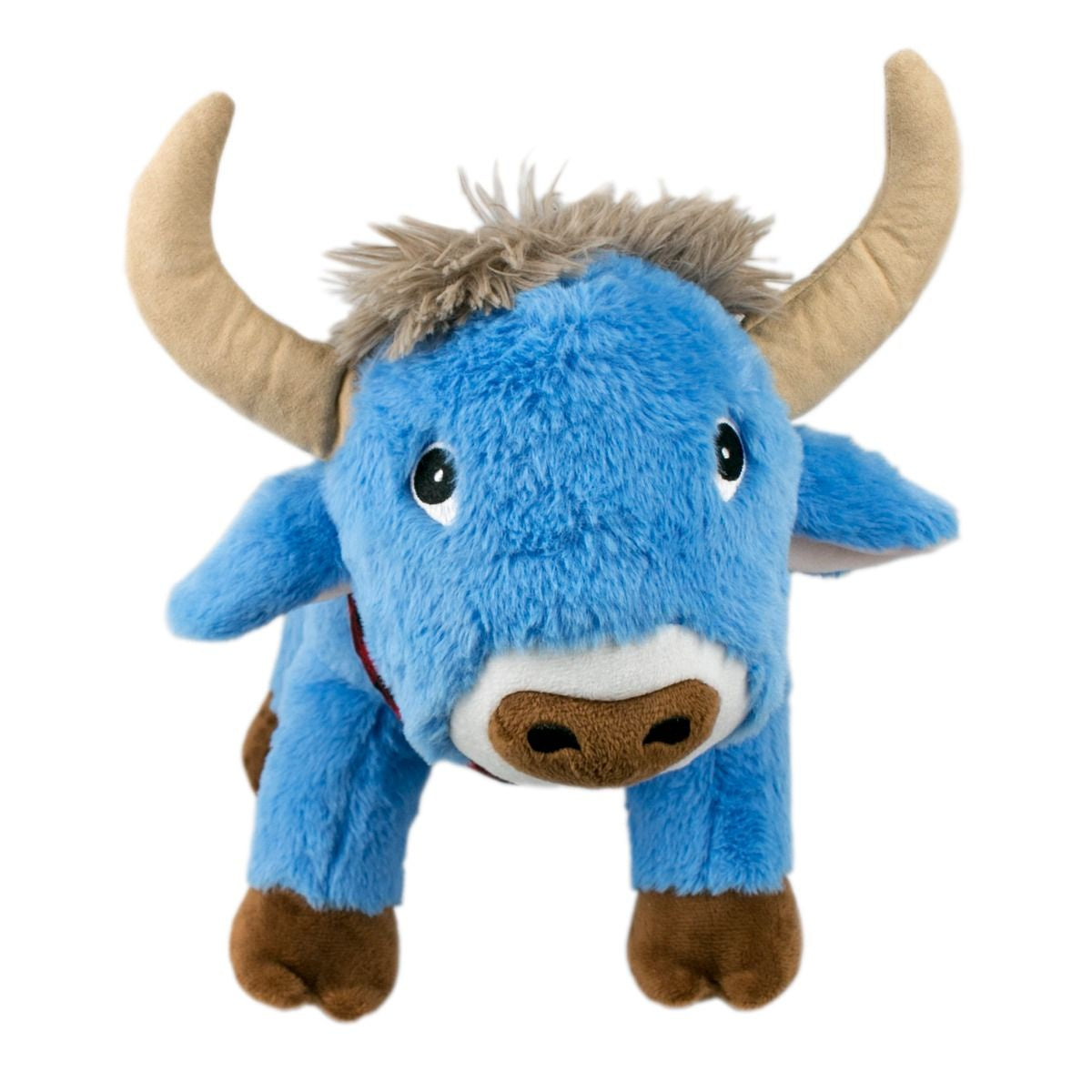 Tall Tails Dog Plush Crunch Squeak Blue Ox 10"