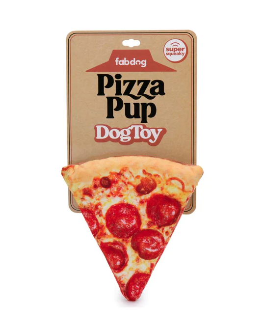FabDog Foodies Pizza Pup Slice Dog Toy