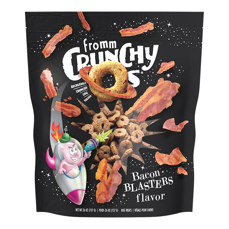 Fromm Crunchy O's Bacon Blasters Dog Treats 26oz