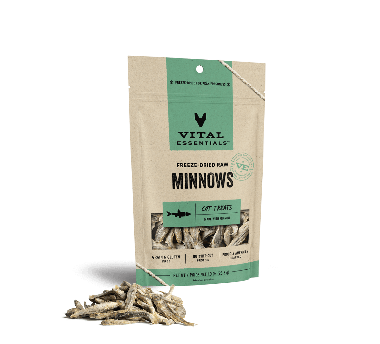 Vital Essentials Cat Freeze Dried Minnows Treat 1oz