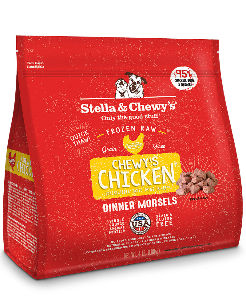 Stella & Chewy’s Frozen Chicken Dog Dinner Morsels for Dogs 4lb