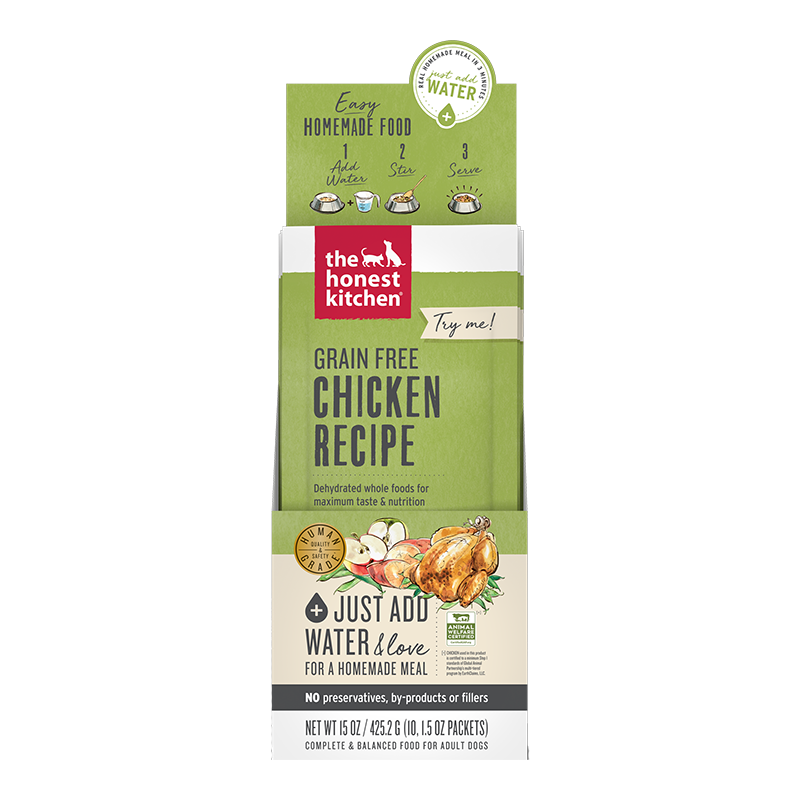 The Honest Kitchen Dehydrated Grain-Free Chicken Dog Food 1.5oz