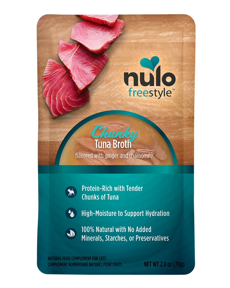 Nulo Freestyle Chunky Tuna Broth for Cats 2.8oz Pouch