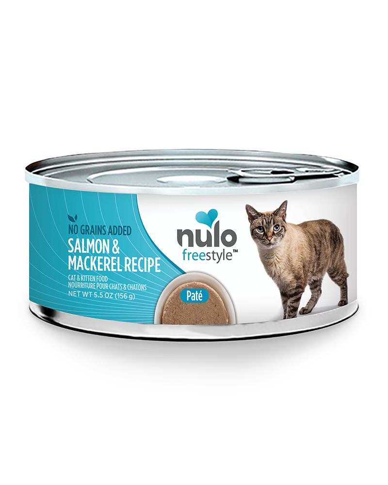 Nulo Freestyle Salmon & Mackerel Paté Wet Cat Food 5.5oz