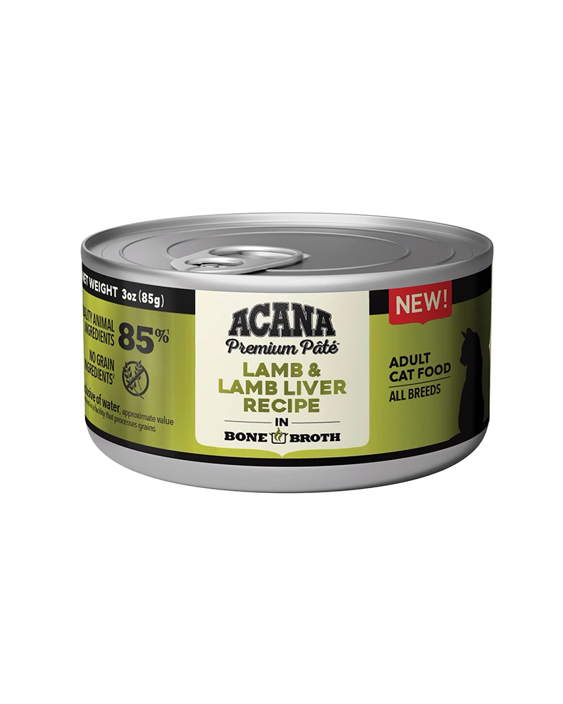 Acana Premium Pate - Lamb & Lamb Liver Recipe Wet Cat Food 3oz