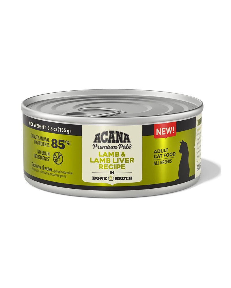 Acana Premium Pate - Lamb & Lamb Liver Recipe Wet Cat Food 5.5oz