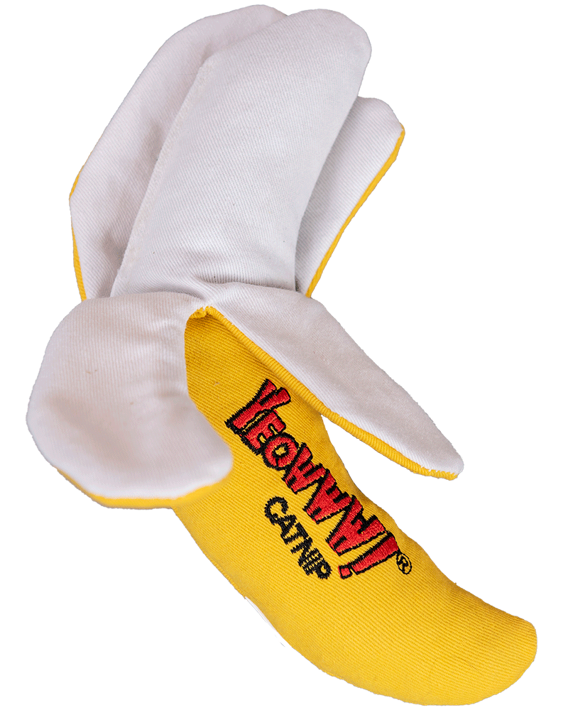 Yeowww Peeled Banana Catnip Toy