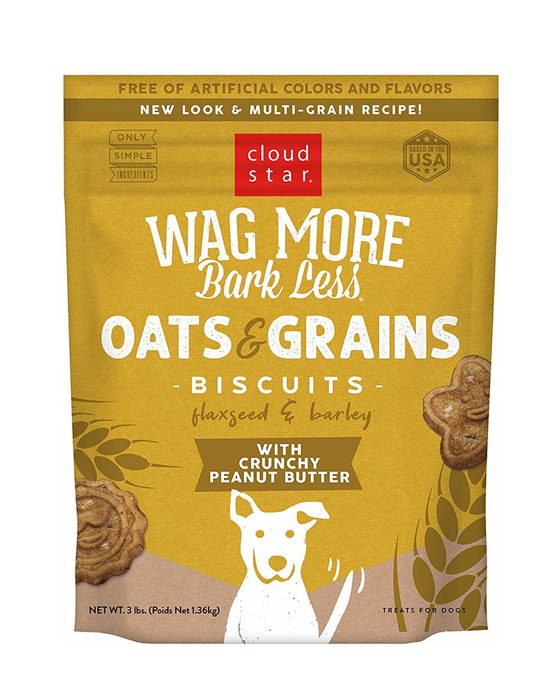 Wag More Bark Less Dog Biscuits : Crunchy Peanut Butter 3lb