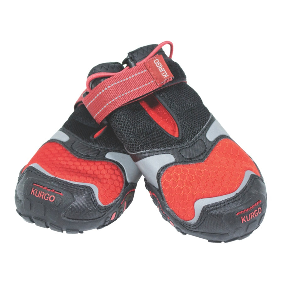 Kurgo Black & Red Blaze Dog Boots - 2 pack