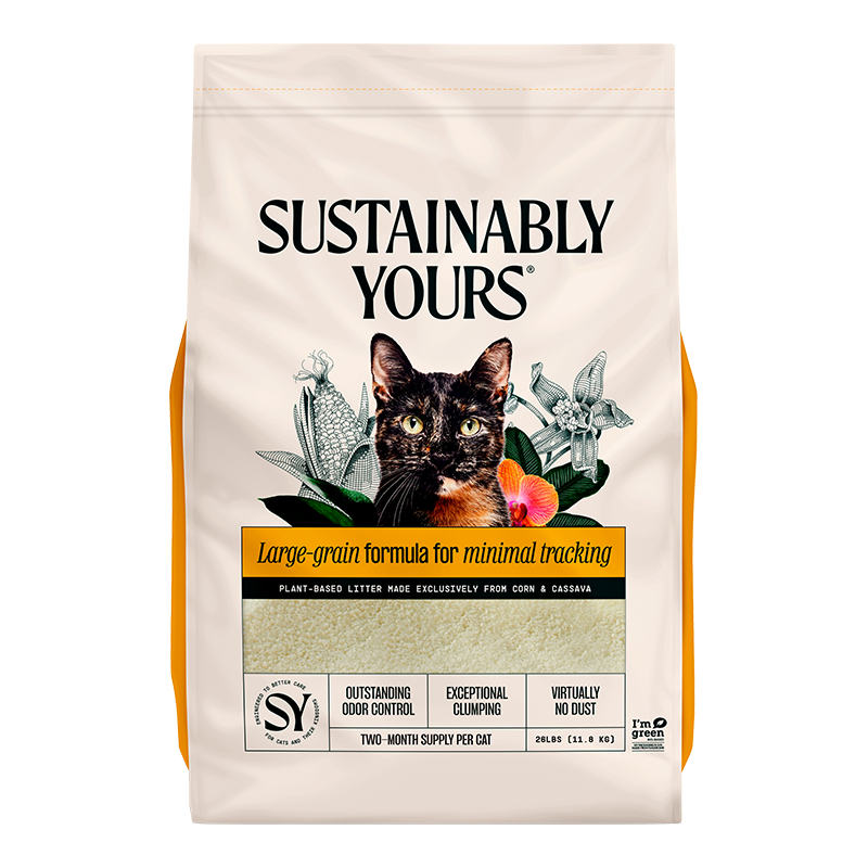 Sustainably Yours Large Grains Natural Cat Litter 26lb