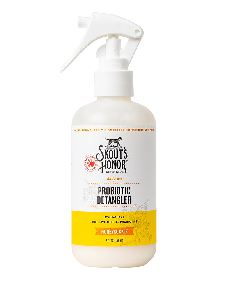 Skout’s Honor Probiotic Detangler for Dogs & Cats - Honeysuckle 8oz