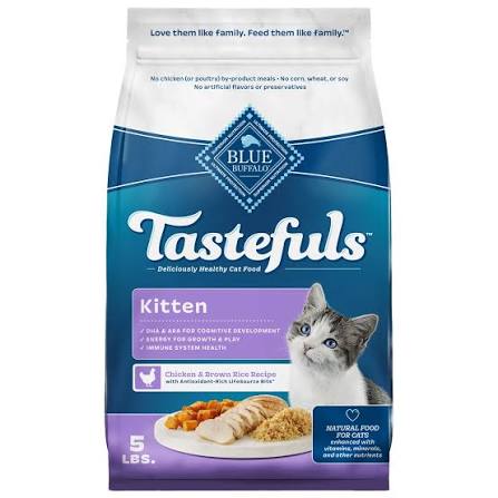 Blue Buffalo Tastefuls Chicken & Brown Rice Recipe Kitten Dry Cat Food