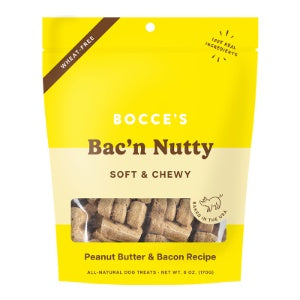 Bocce's Bakery Soft & Chewy Bacon & Nutty Dog Treats 6oz