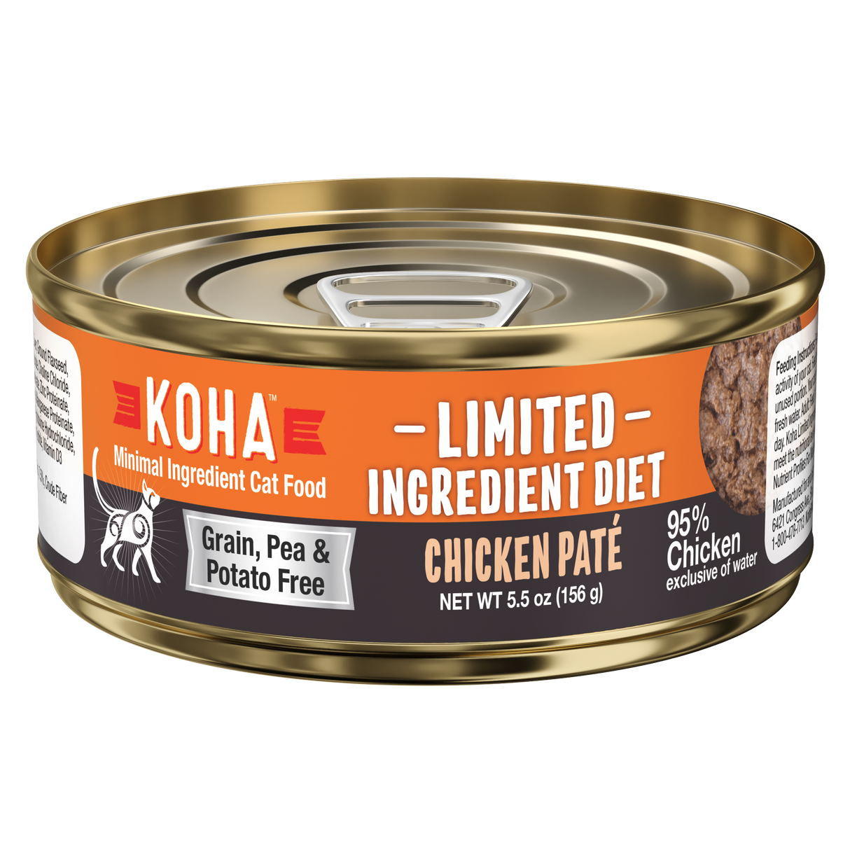 Koha Limited Ingredient Chicken Paté Wet Cat Food 5.5oz