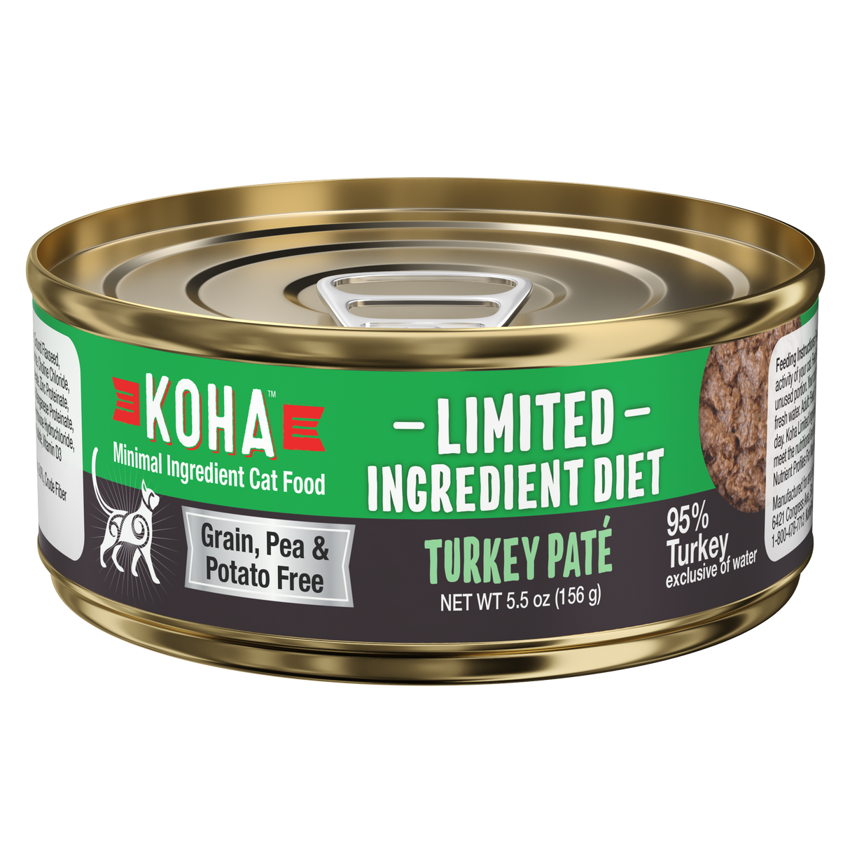 Koha Limited Ingredient Turkey Paté Wet Cat Food 3oz