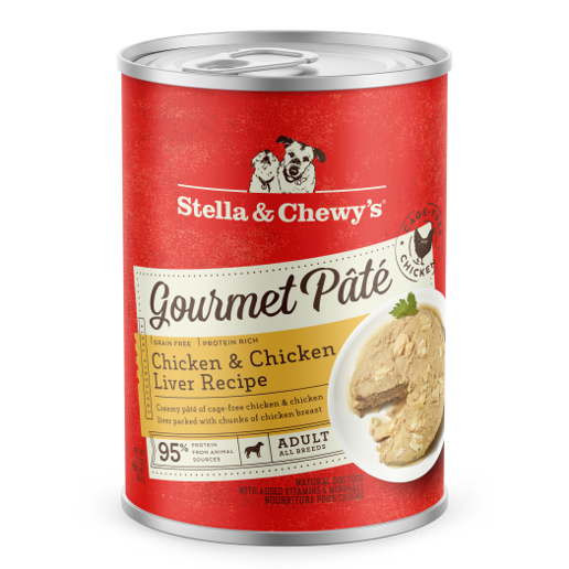Stella & Chewy's Gourmet Pâté for Dogs with Chicken & Chicken Liver 12.5oz