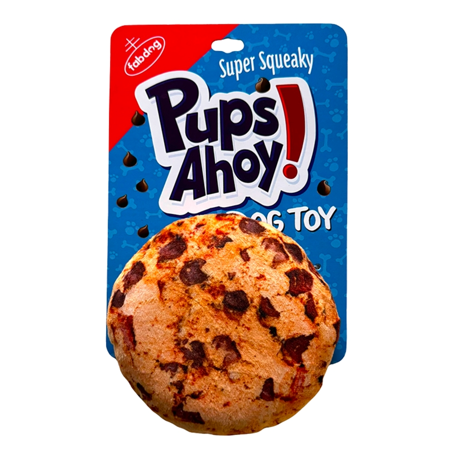 FabDog Foodies Pups Ahoy Cookie Dog Toy