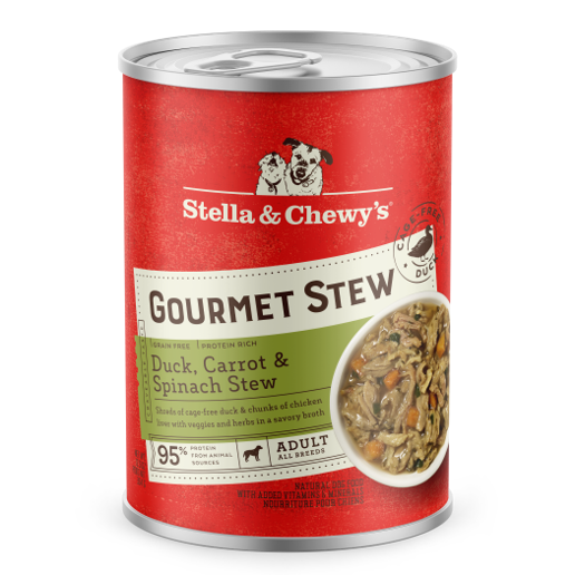 Stella & Chewy's Gourmet Stew for Dogs with Duck, Carrot & Spinach 12.5oz