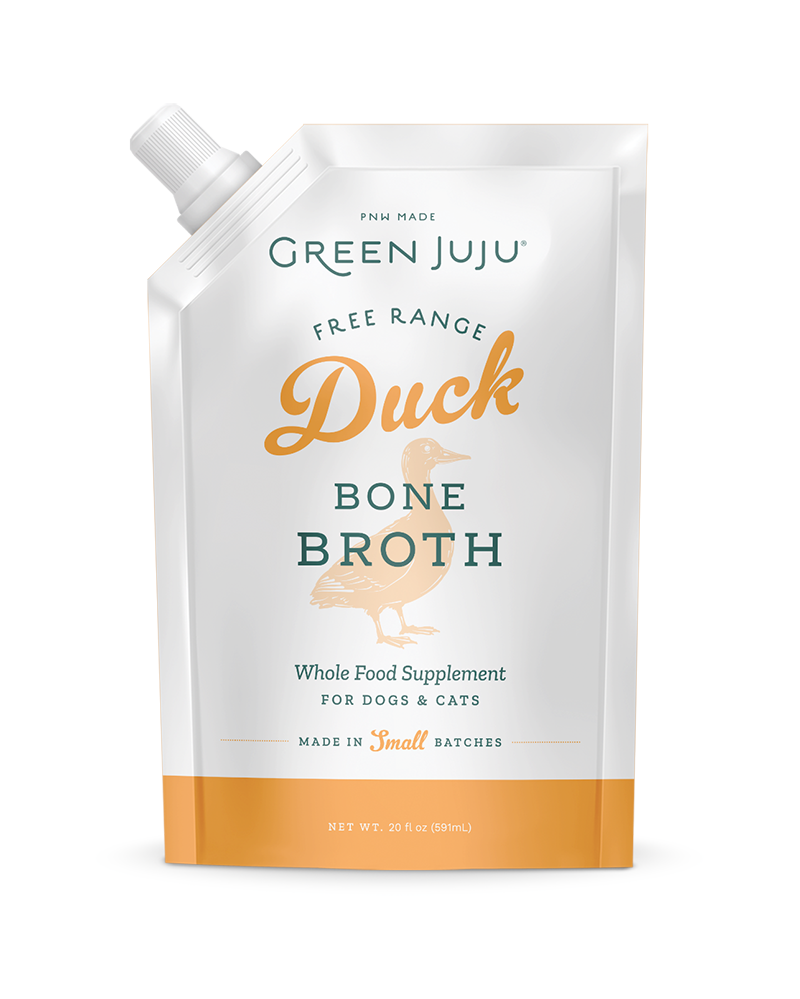 Green JuJu Free-Range Duck Bone Broth for Dogs & Cats 20oz