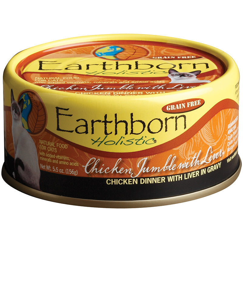 Earthborn Holistic Chicken Jumble with Liver Grain-Free Cat Food 5.5oz