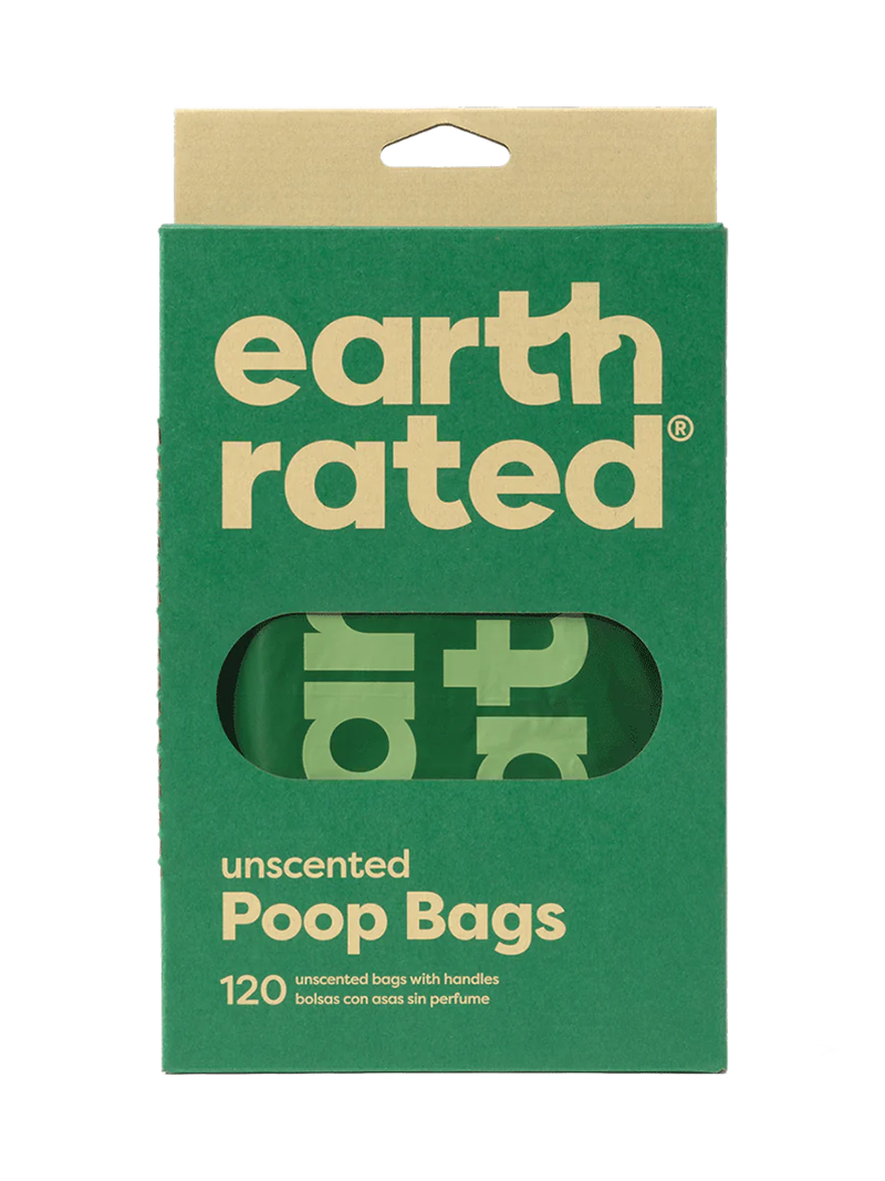 Earth Rated Easy-Tie Handle Poop Bags - Unscented 120 Bags