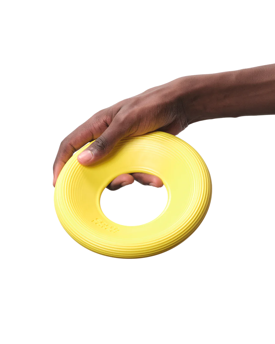 Earth Rated Yellow Flyer Dog Toy - Small 7.2"