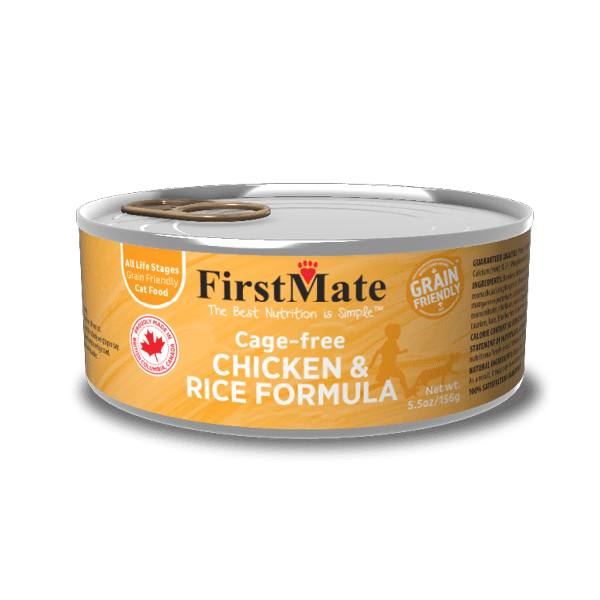 FirstMate Cat Can Cage-Free Chicken & Rice 5.5oz