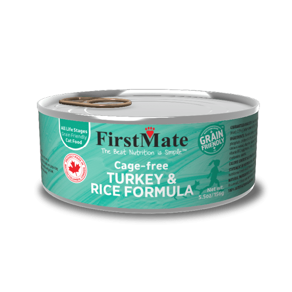 FirstMate Cat Can Cage-Free Turkey & Rice 5.5oz