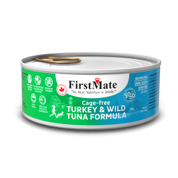 FirstMate Cat Can Cage-Free Turkey & Wild Tuna 5.5oz