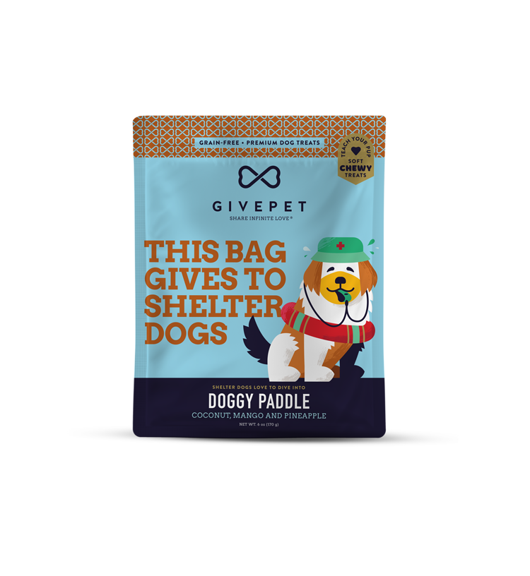 GivePet Doggy Paddle Soft Training Dog Treats 6oz