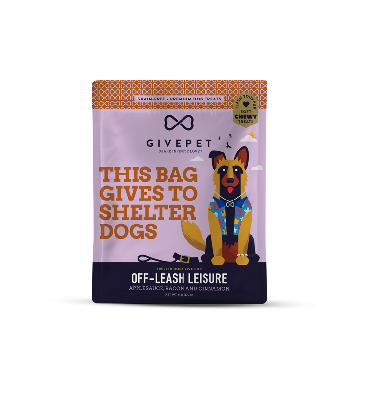 GivePet Off-Leash Leisure Soft Training Dog Treats 6oz