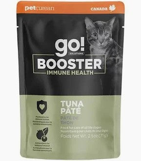Go! Solutions Booster Immune Health Tuna Pate Wet Cat Food - 2.5oz pouch