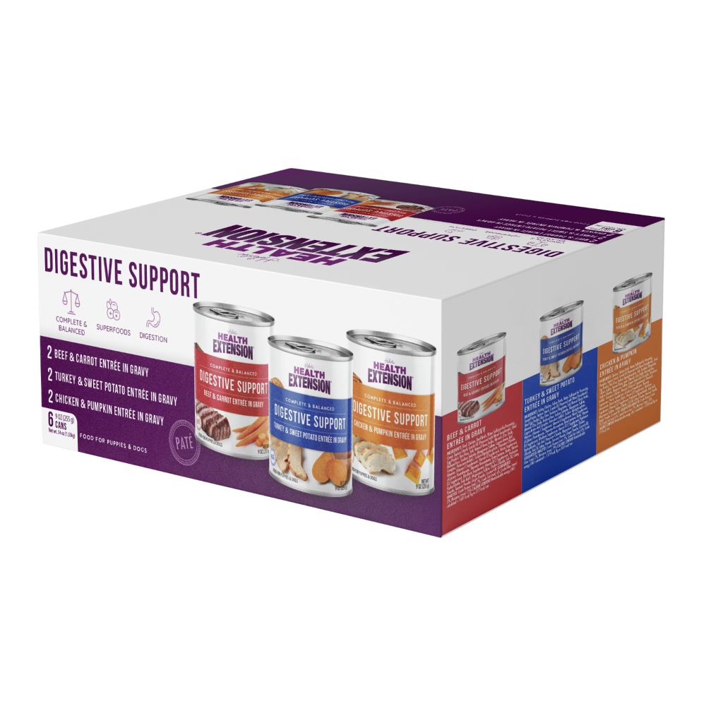 Health Extension Digestive Support Variety Pack 9oz Canned Dog Food-6pk