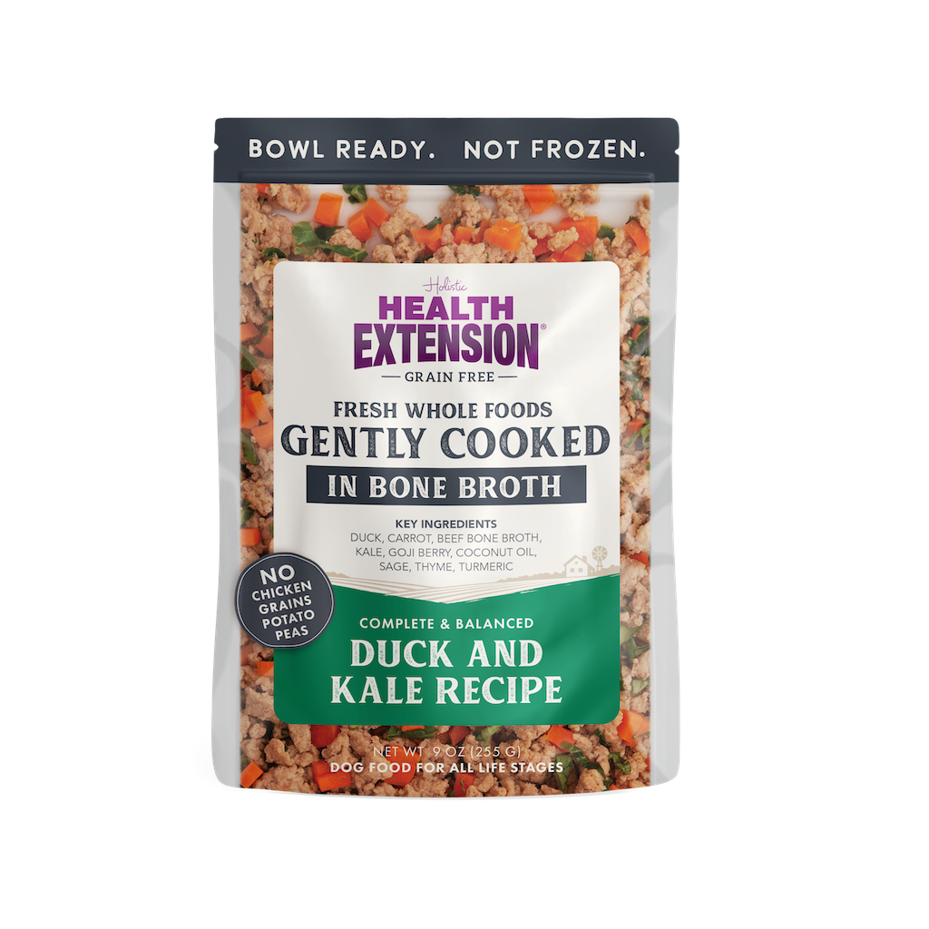 Health Extension Gently Cooked Duck & Kale Dog Food 9oz