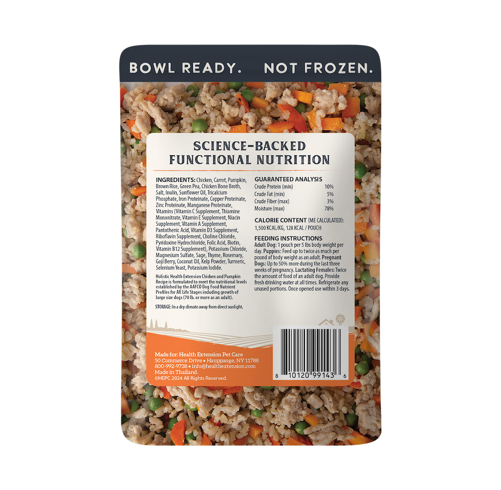 Health Extension Gently Cooked Chicken & Pumpkin Dog Food 3oz