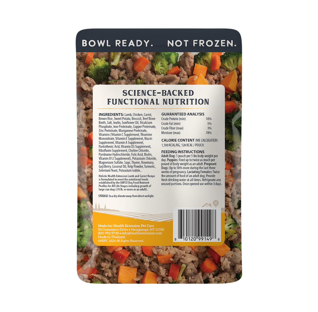 Health Extension Gently Cooked Lamb & Carrot Dog Food 3oz