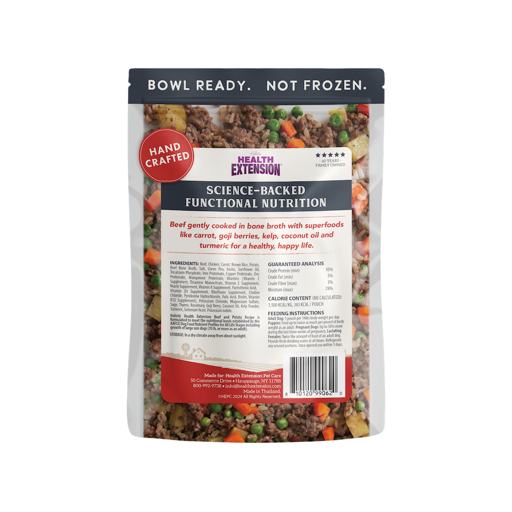 Health Extension Gently Cooked Beef & Potato Dog Food 9oz