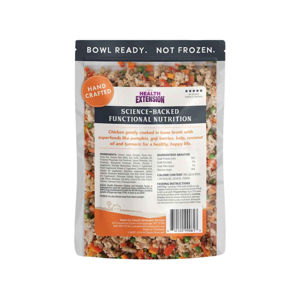 Health Extension Gently Cooked Chicken & Pumpkin Dog Food 9oz