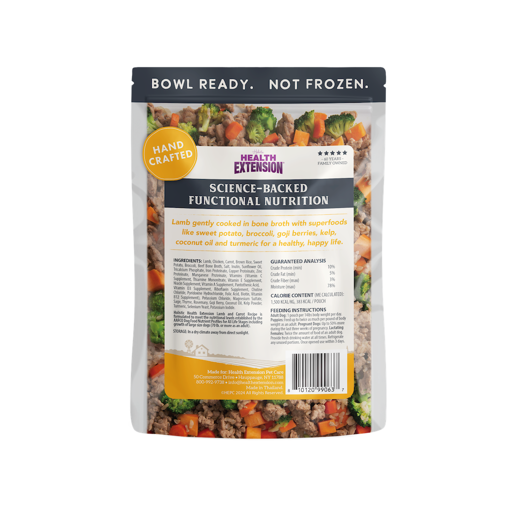 Health Extension Gently Cooked Lamb & Carrot Dog Food 9oz