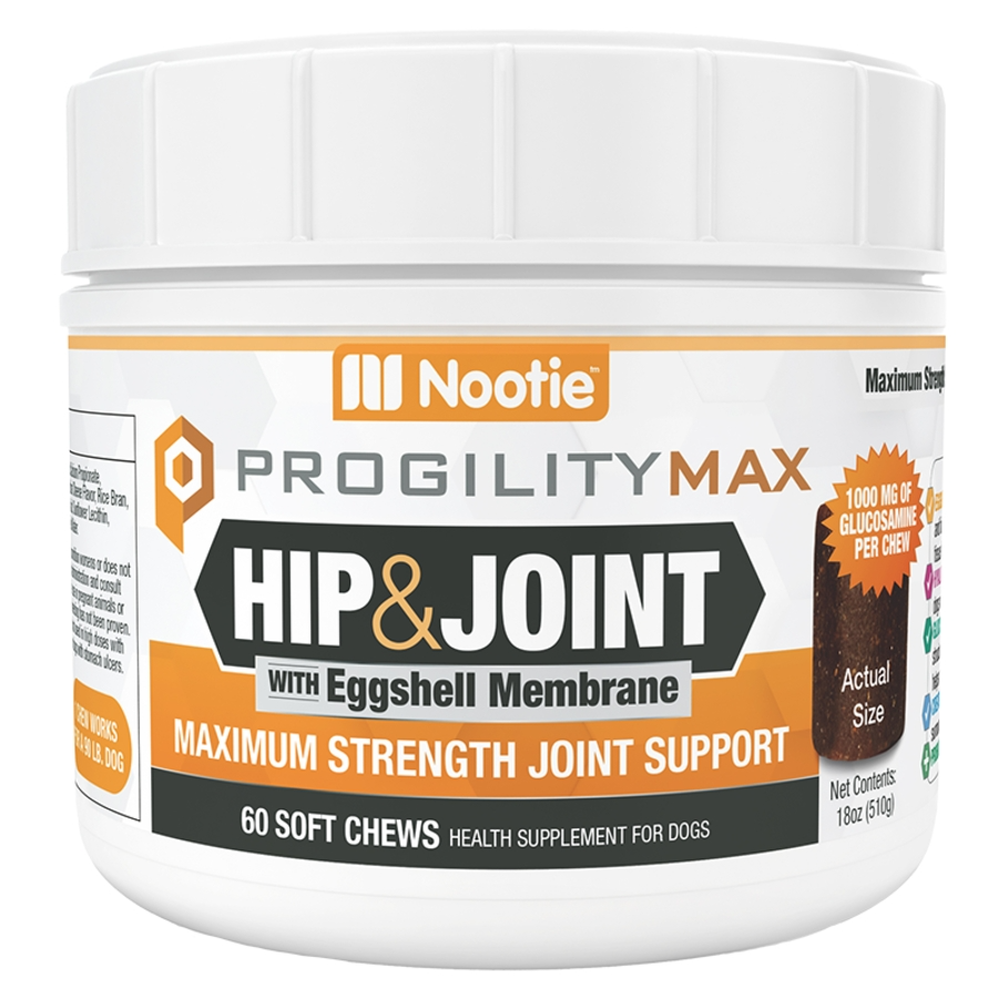 Nootie Progility Hip & Joint Maximum Strength Soft Chew Supplements for Dogs - 60ct