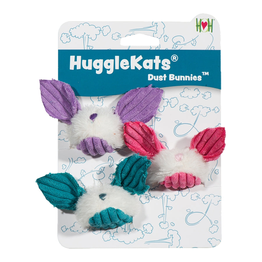 HuggleKats® Dust Bunnies Catnip Cat Toy 3-Pack