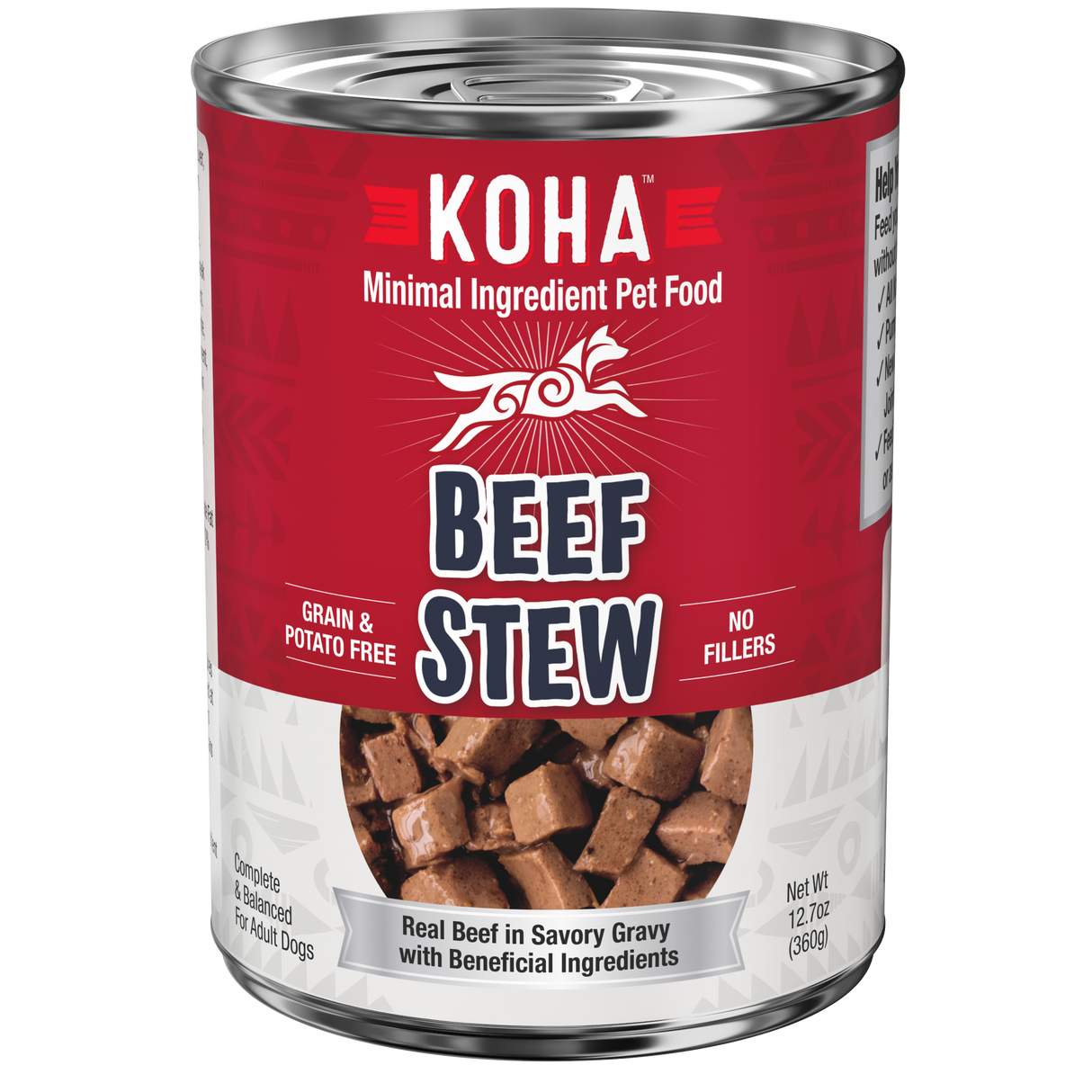 Koha Beef Stew Wet Dog Food 12.7oz