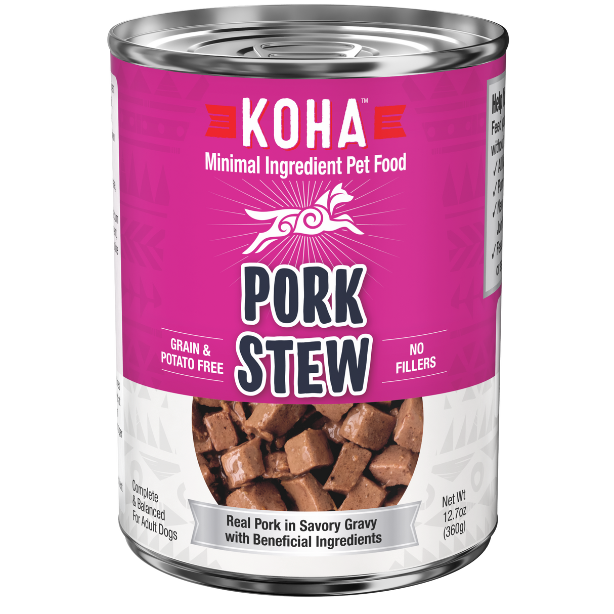 Koha Pork Stew Wet Dog Food 12.7oz