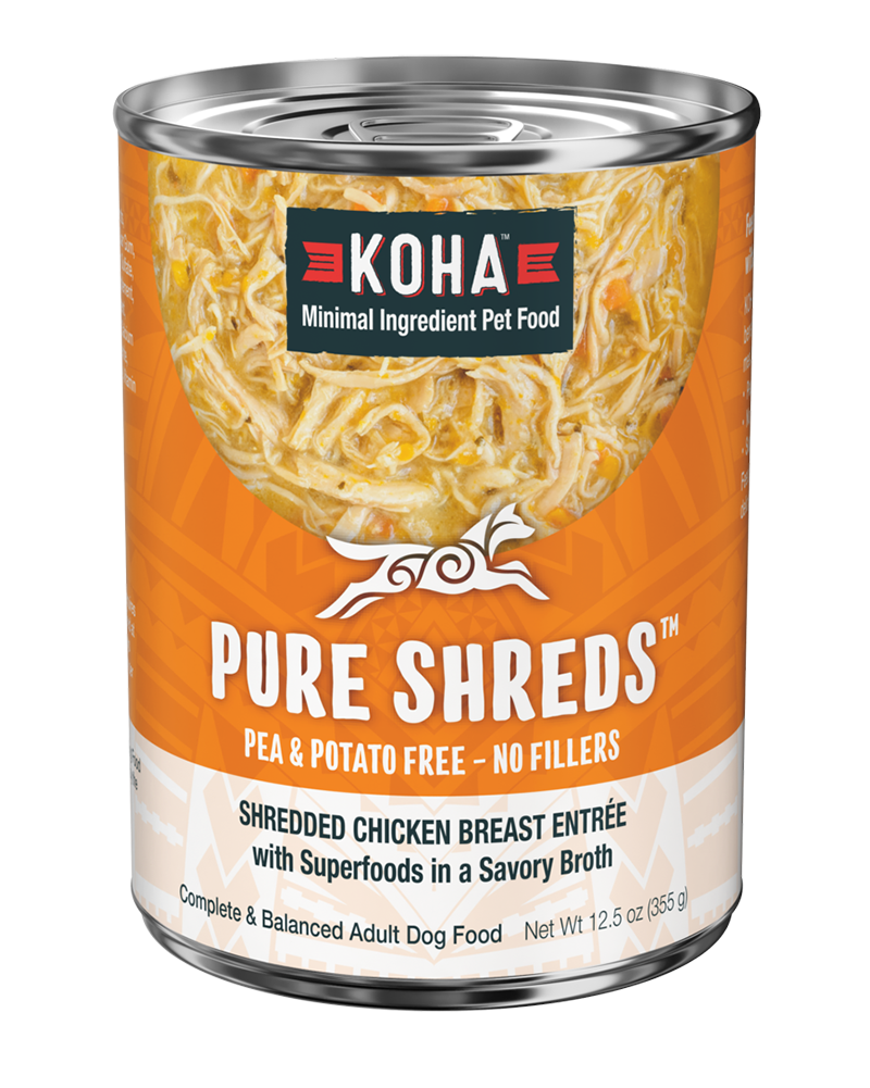Koha Pure Shreds Chicken Breast Entree for Dogs 12.5oz