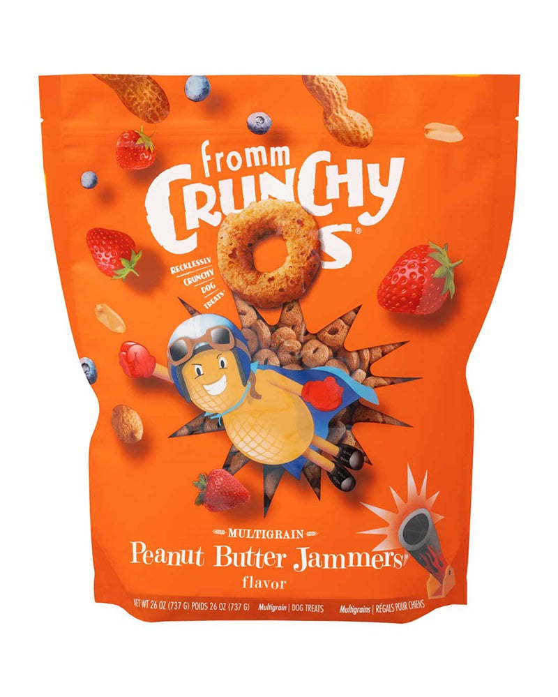 Fromm Crunchy O's Peanut Butter Jammers Dog Treats 26oz