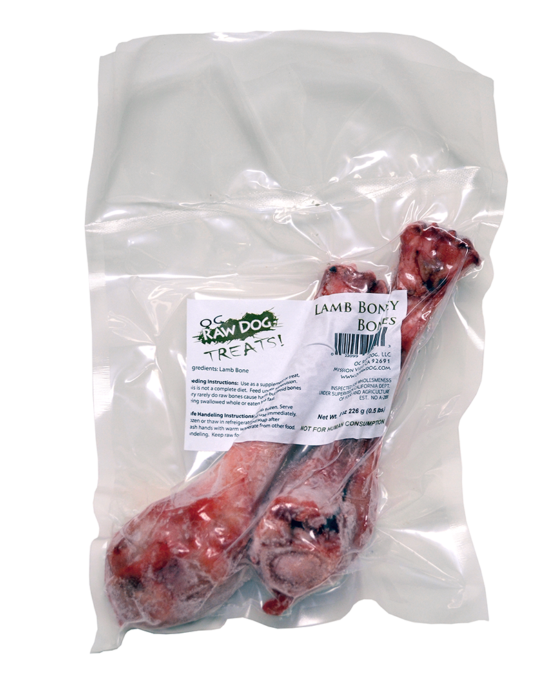 OC Raw Frozen Lamb Boney Bones .5lb