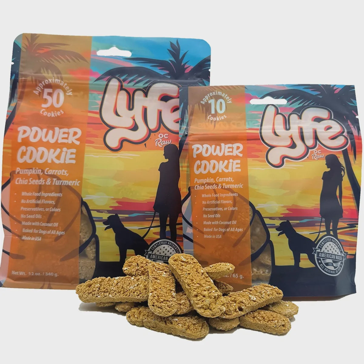 Lyfe Power Cookie Pumpkin & Chia Seeds Dog Treats 2.3oz