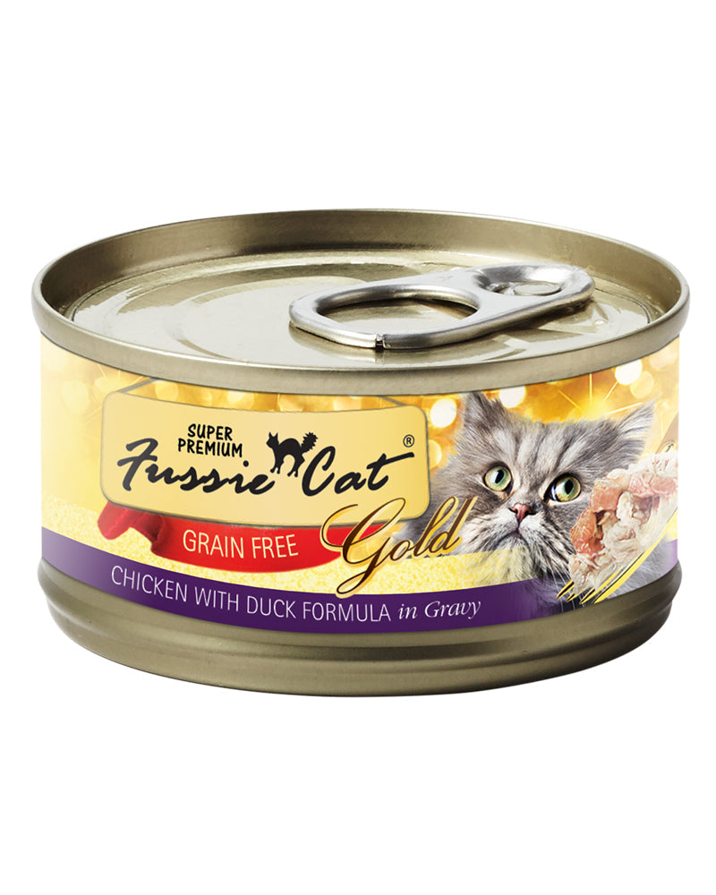 Fussie Cat Gold Chicken with Duck Wet Cat Food 2.82oz